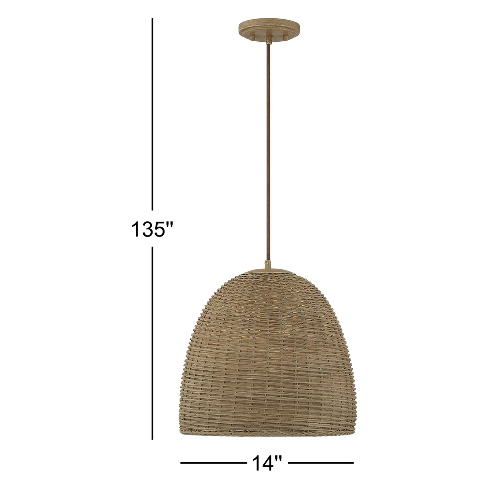 Maryam 1 - Light Single Dome Pendant | Wayfair North America