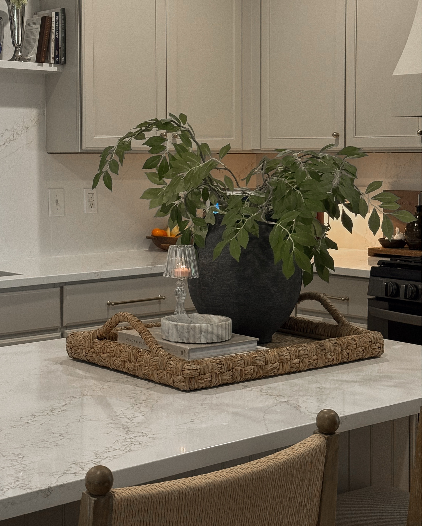 Kitchen island decor, kitchen tray styling, kitchen counter decor, tjmaxx home, spring decor, spring stems 

#LTKHome #LTKSeasonal