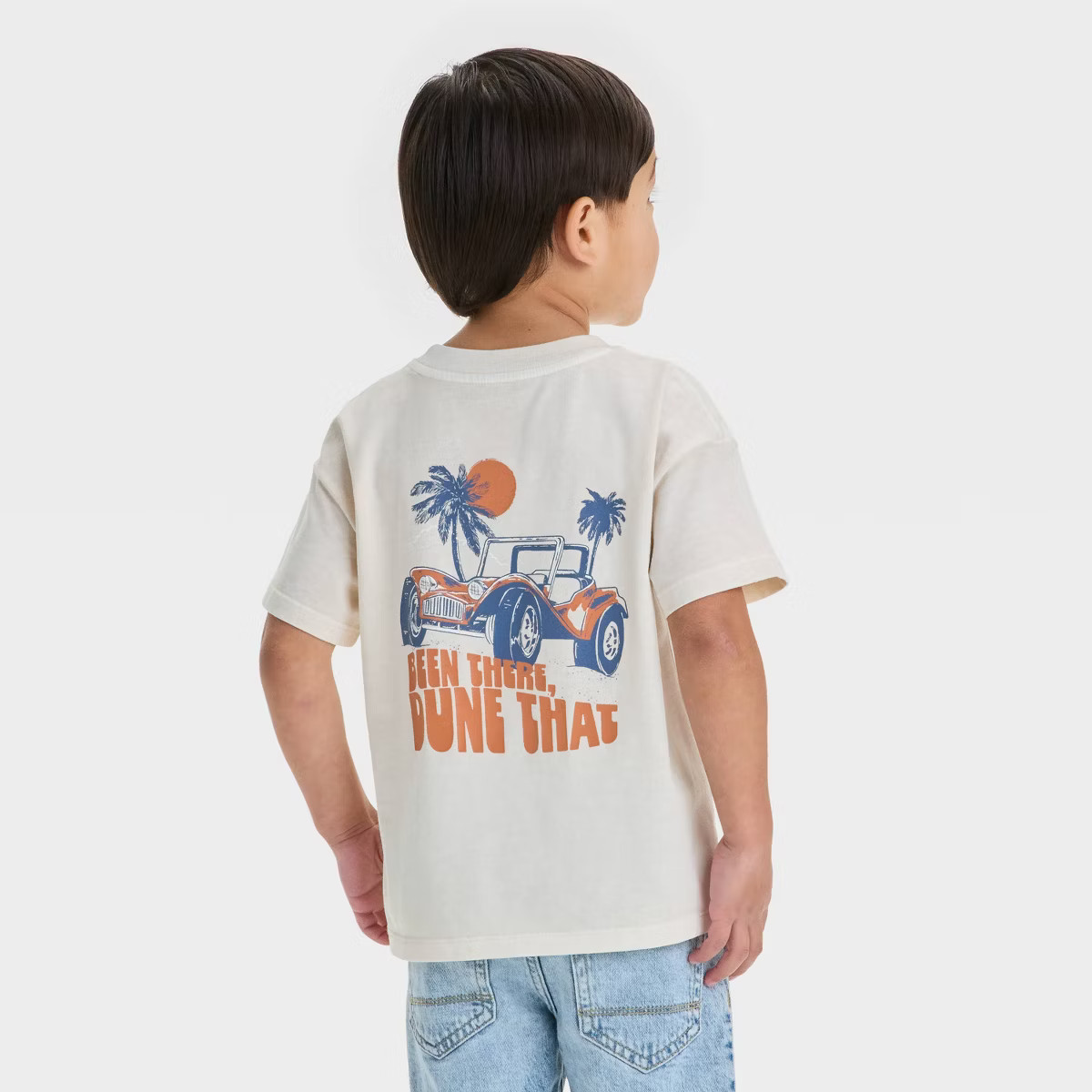 Toddler Boys' Short Sleeve Dune Buggy Graphic T-Shirt - Cat & Jack™ Beige | Target