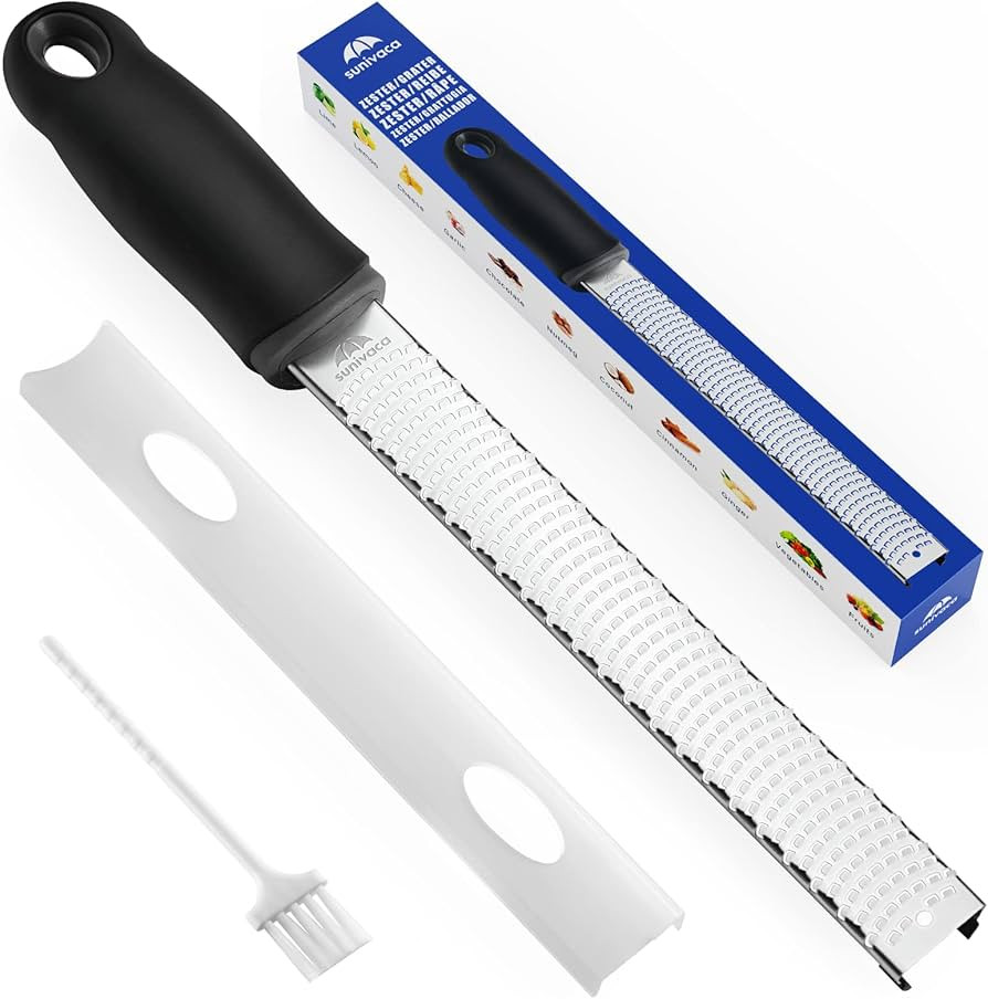 Sunivaca Zester, Lemon zester tool, Citrus Zester Grater with Handle, parmesan cheese grater, Sh... | Amazon (US)