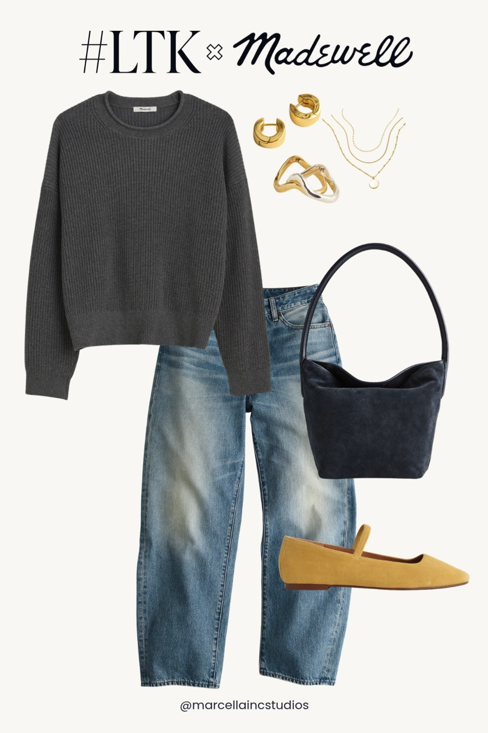 Madewell New Fall Arrivals. Love pairing mustard yellow with grey! #ltkmadewell #madewellsale

#LTKxMadewell #LTKootd #LTKSaleAlert