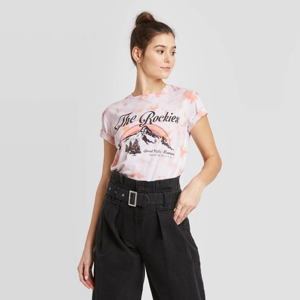 Women's The Rockies Short Sleeve T-Shirt - Grayson Threads (Juniors') - Pink | Target
