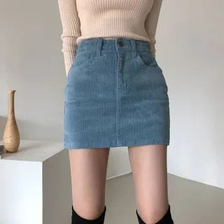 Corduroy Mini Skirt | YesStyle Global