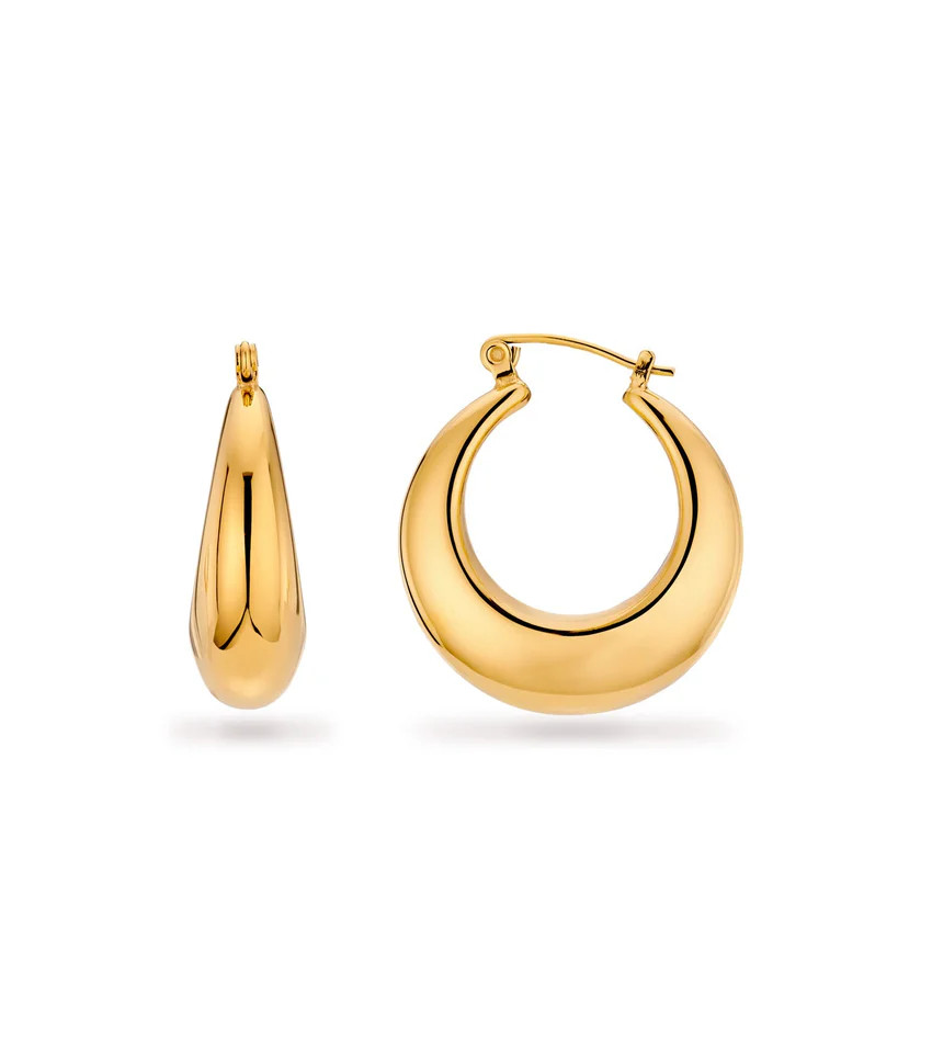 Statement Hoop Earrings (Gold) | Abbott Lyon