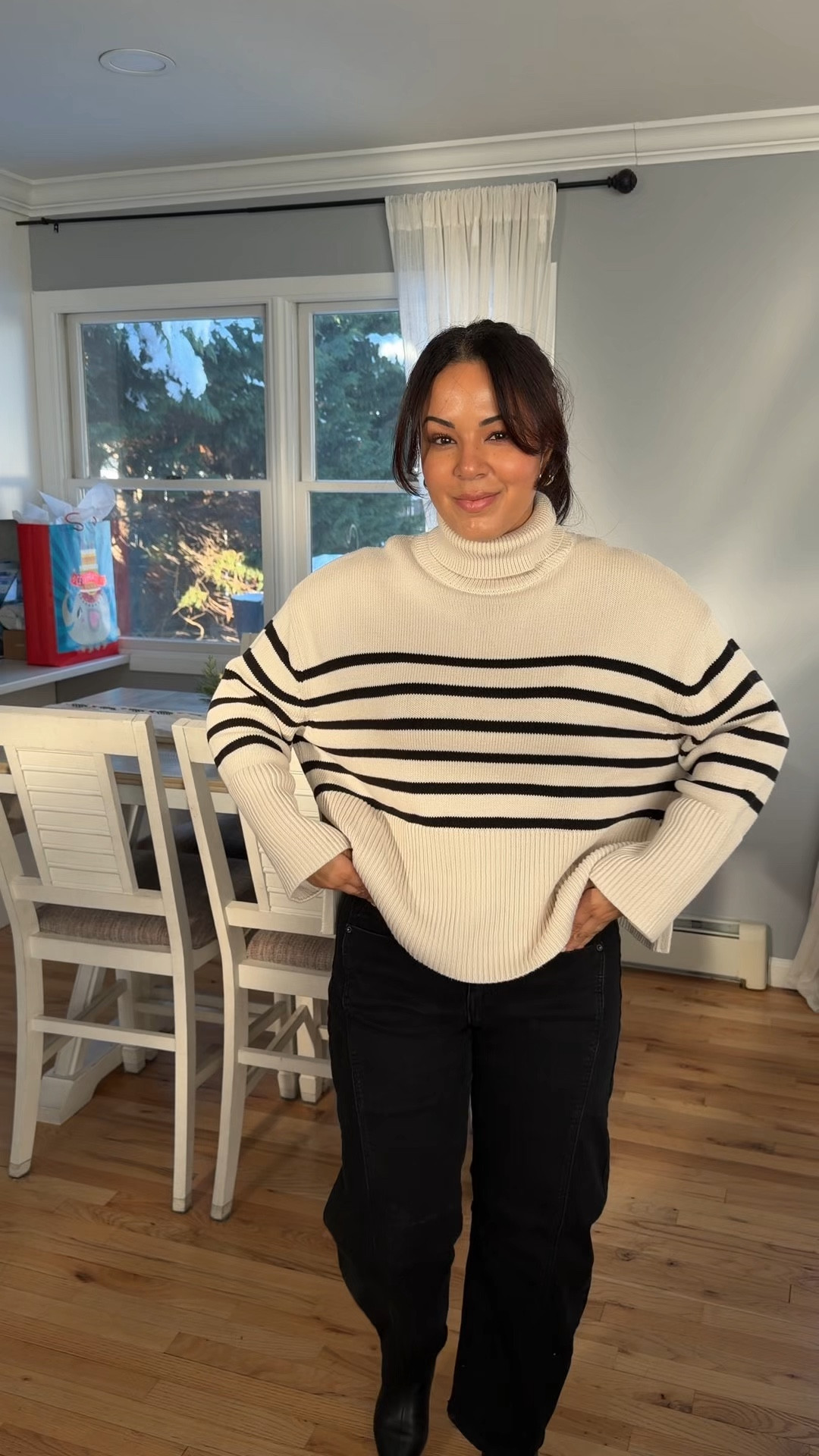 What I wore to work today barrel jeans turtle sweater brown espresso coat 

#LTKootd #LTKgrwm #LTKPetite