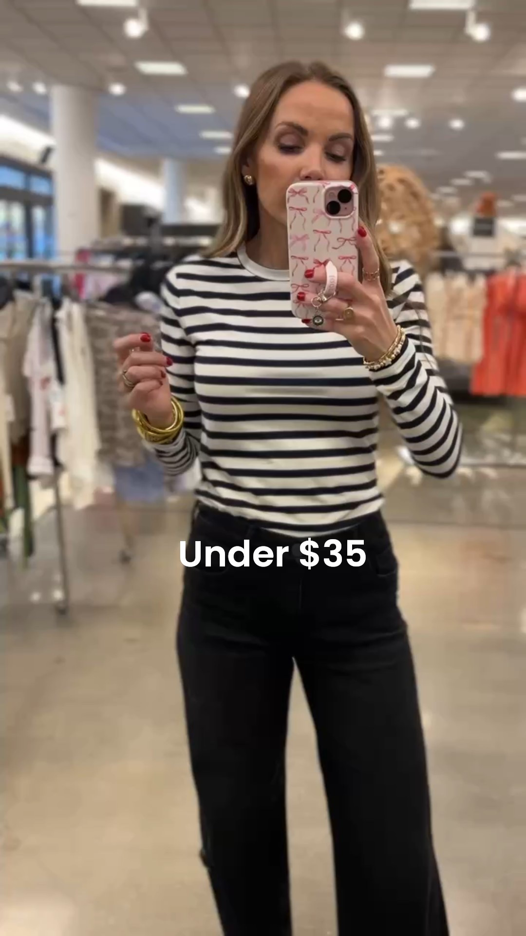 Great tee under $35. I am wearing a small! Just saw striped is restocked! 

#LTKFindsUnder50 #LTKSaleAlert