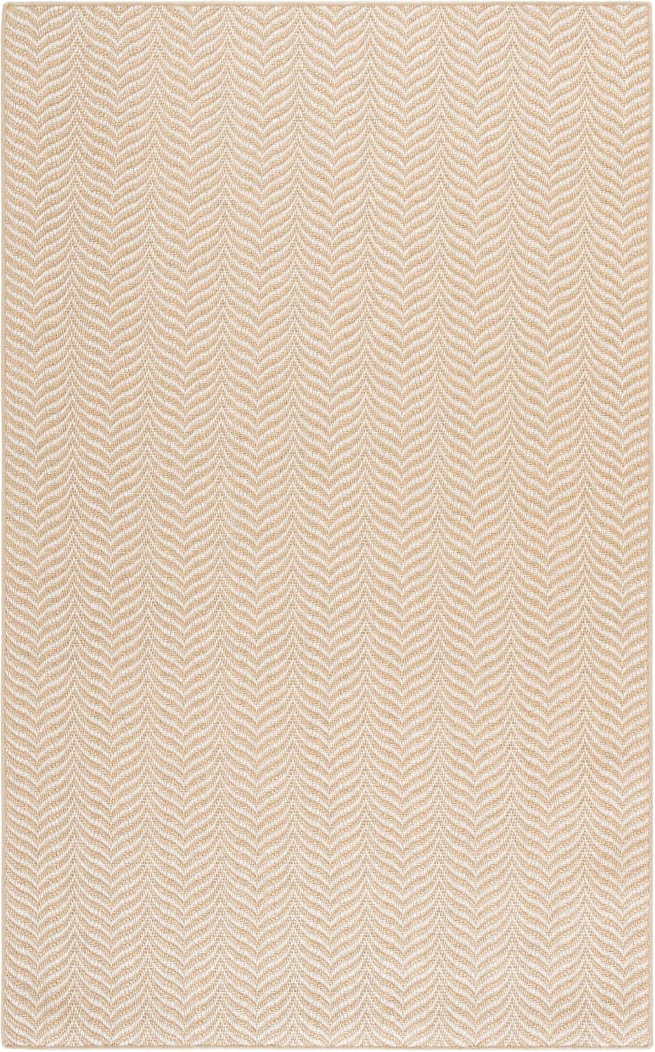 SAFAVIEH Area Rug 5x8 - Palm Beach Collection - Maize & Ivory, Sisal & Wool, Ideal for Living Roo... | Amazon (US)