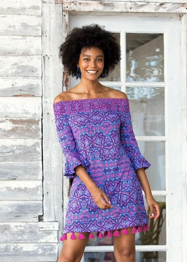 Carolina Off the Shoulder Dress | Cabana Life