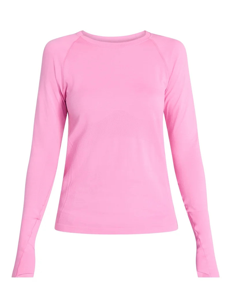 Avia Women's Seamless Tee with Long Sleeves, Sizes XS-XXXL | Walmart (US)