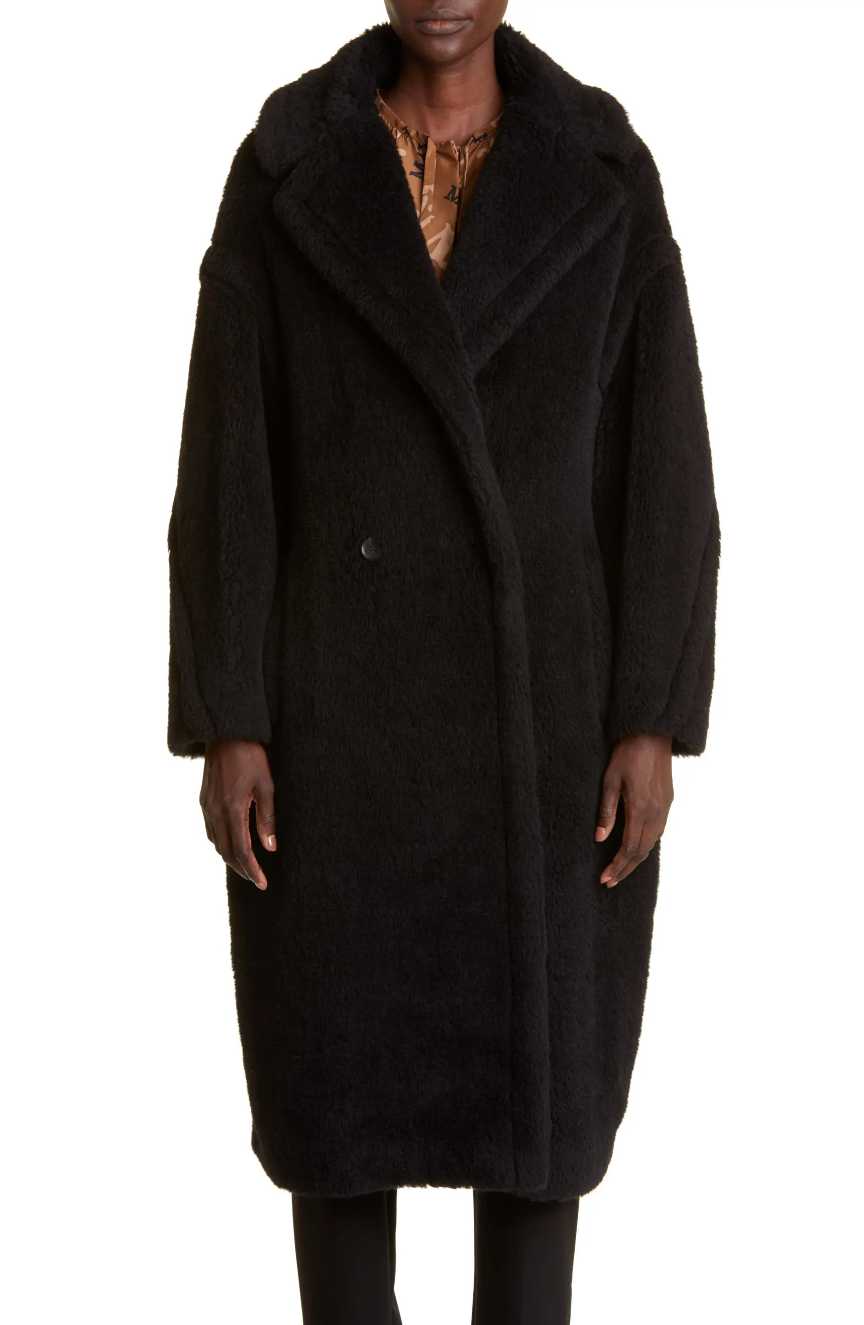 Max Mara Tedgirl Double Breasted Alpaca Blend Coat | Nordstrom | Nordstrom