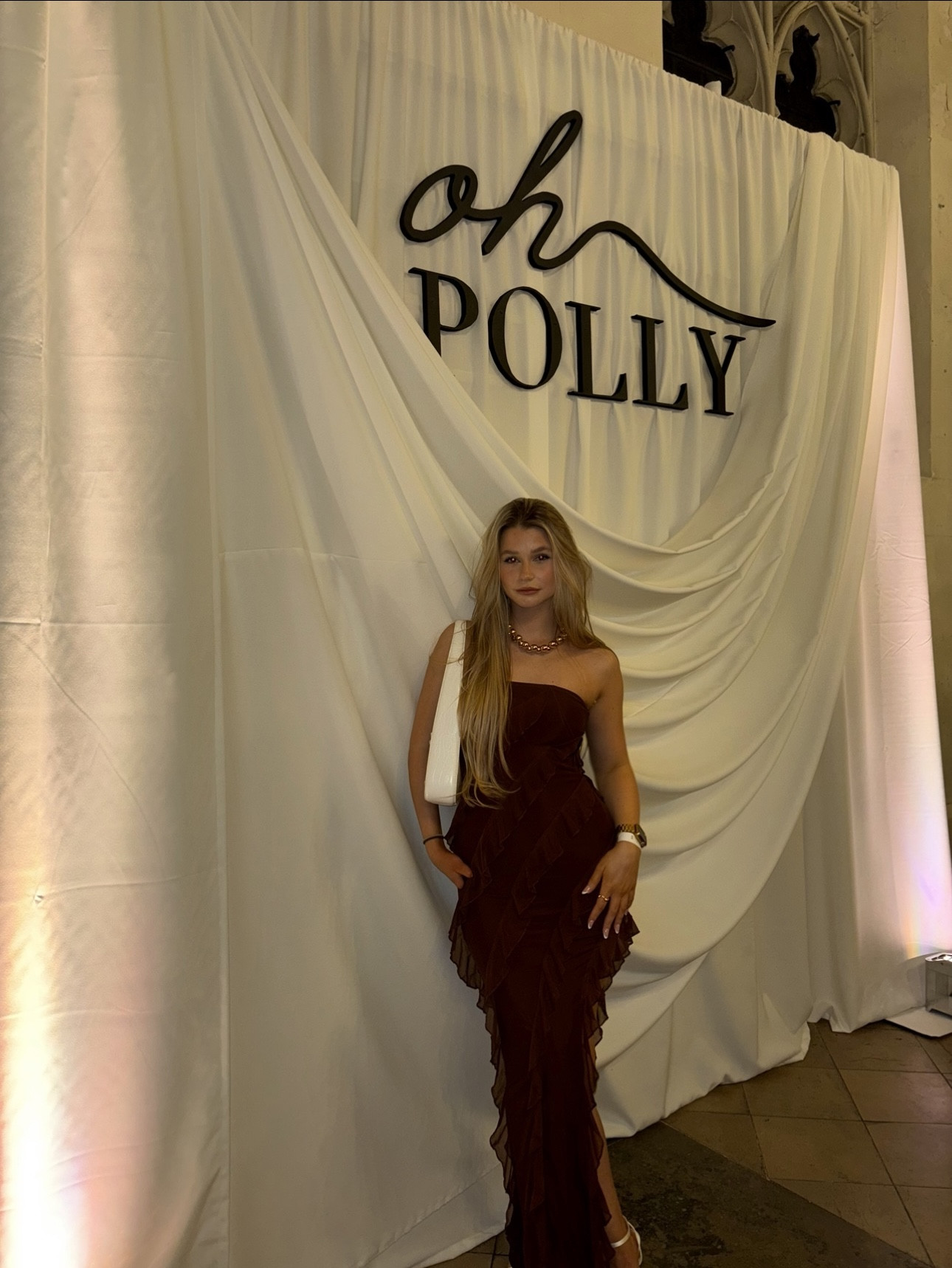 Brown party dress 

#LTKstyletip #LTKbeauty #LTKparties