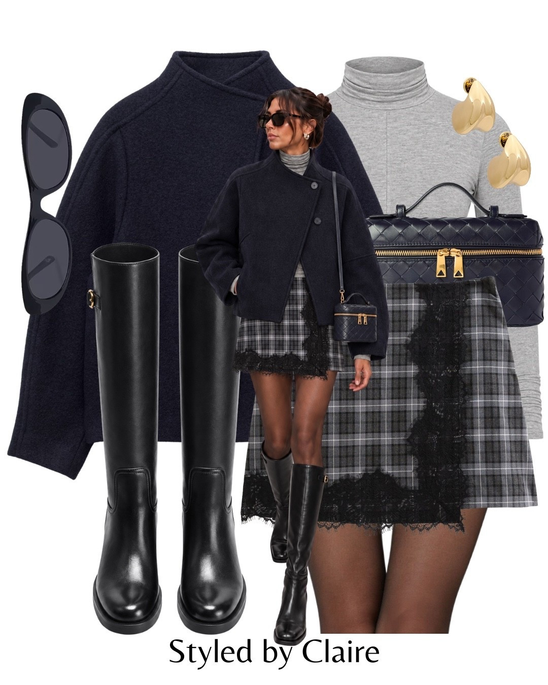 CHECK SKIRTS🙋🏽‍♀️
Tags: other stories wool asymmetric skirt knee high equestrian boots leather buckle turtleneck tshirt nought kisses long sleeve sunglasses earrings bottega vanity crossbody fashion Parisian style inspo outfit ideas chic women’s style capsule wardrobe autumn

#LTKautumn #LTKstyletip #LTKshoes