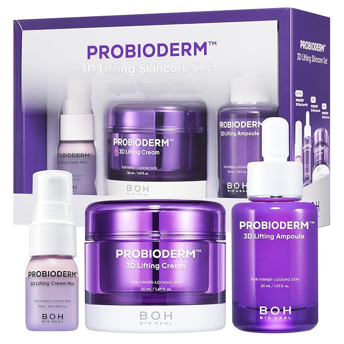 BIOHEAL BOH Probioderm 3D Lifting Skincare Set | Anti-Aging Face Moisturizer Night Cream, Ampoule... | Amazon (US)