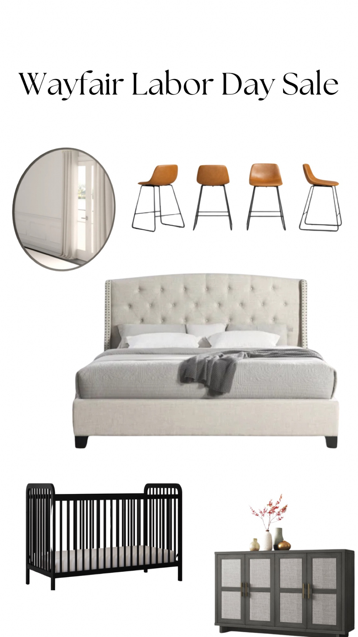 A few Wayfair Labor Day Sales!! 

Crib | furniture | mirror | bedroom set

#LTKHome #LTKFallSale #LTKSaleAlert