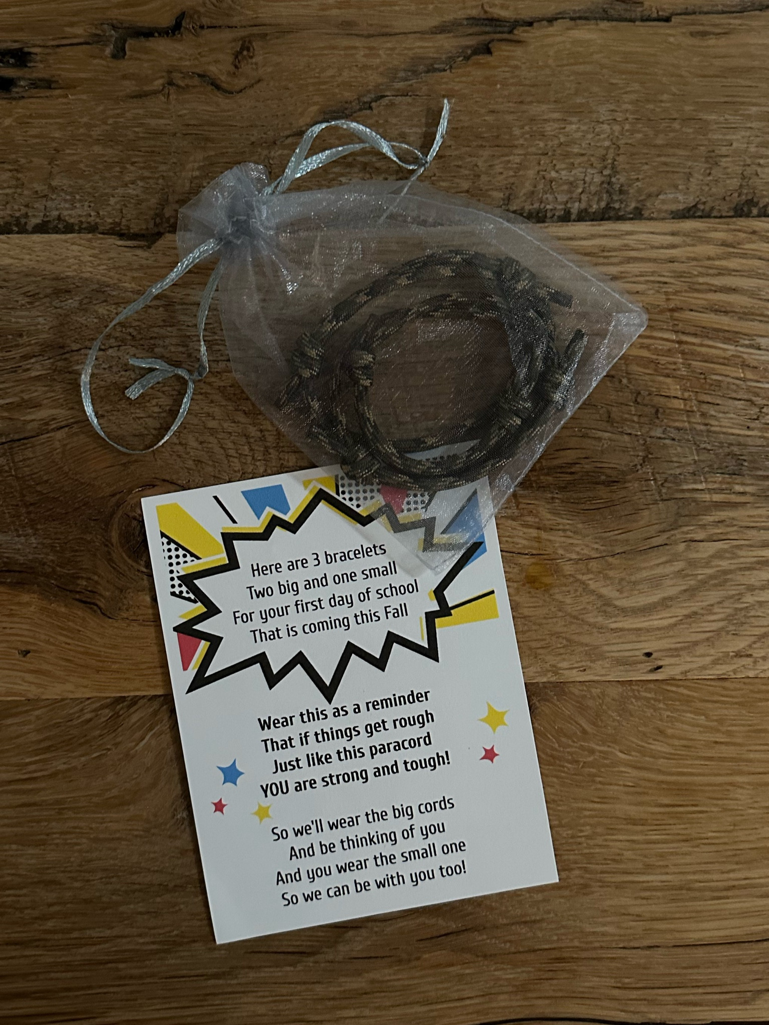 Back to school matching bracelets for boys & girls. Tons of colors to choose from and fast shipping! We have the color camo. 🤎

#LTKkids #LTKSeasonal #LTKfamily