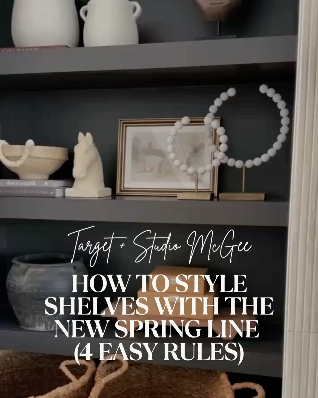Shelf styling doesn’t have to feel overwhelming ✨— you just need a few simple rules. Using pieces from Target’s new Studio McGee Spring Collection, here are 4 things I always do when pulling together beautiful, balanced shelves:

1️⃣ Mix soft textures with sculptural objects
2️⃣ Stack books purposefully to anchor your décor
3️⃣ Layer art in the back for instant depth
4️⃣ Add organic shapes to soften the straight lines

Save this for the next time you’re styling shelves 🤍

#porcheandco
Need even more styling or interior design help inside your home?! Visit our Online Interior Design Studio and one of our designers would love to help! Secure your packages today 🏡 —> https://porcheandco.com/edesign


#LTKFindsUnder100 #LTKOver40 #LTKHome
