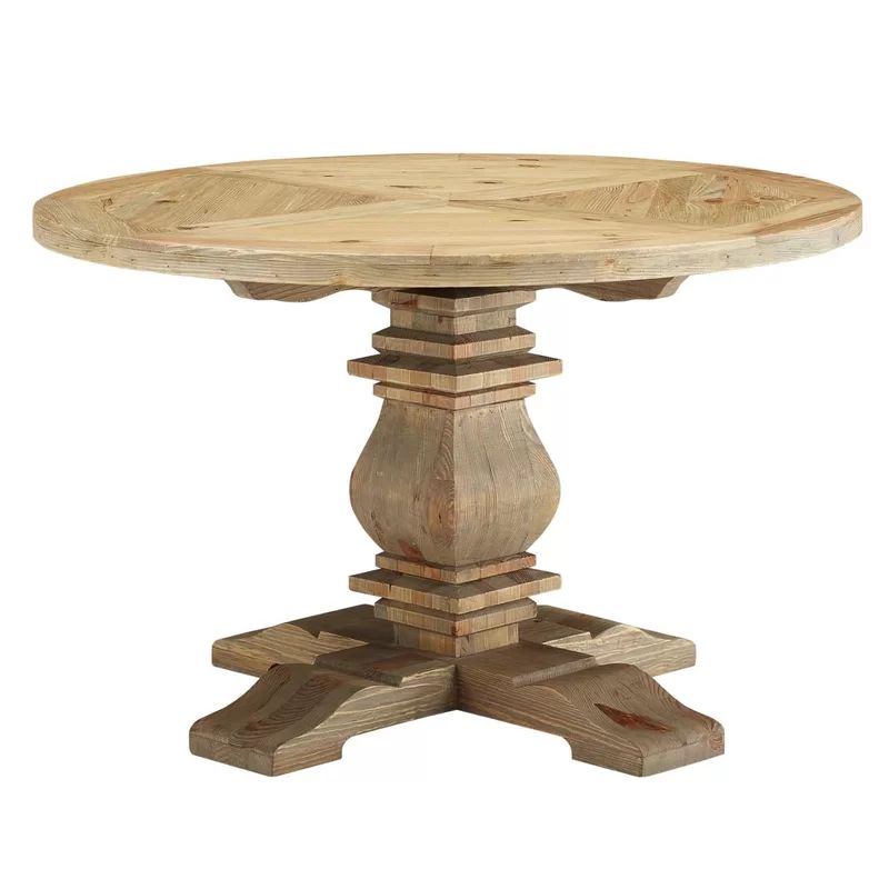 The Barn Wild Hen Round Pine Wood Dining Table by Modway | Wayfair North America