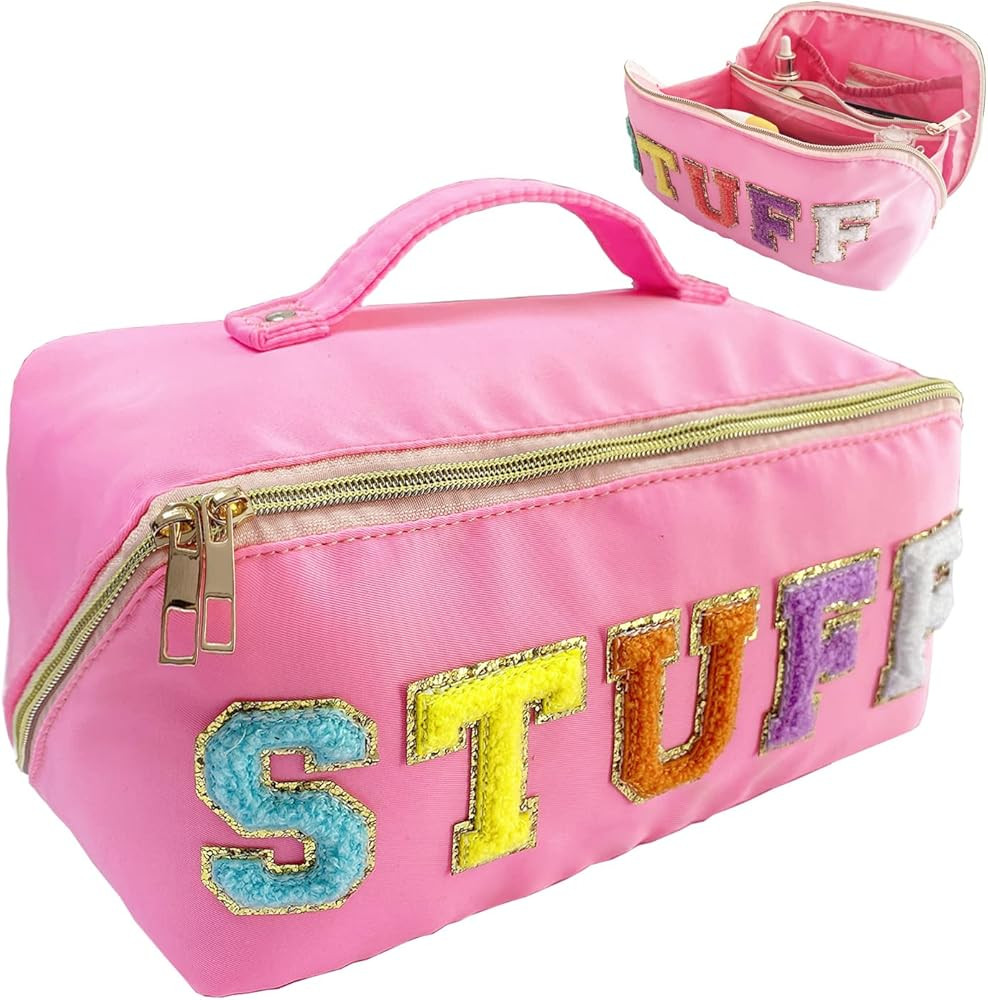 Stoney Clover Dupes Preppy Makeup Bag Better Belt Makeup Bag Stuff bag Large Capacity Travel Cosmeti | Amazon (US)