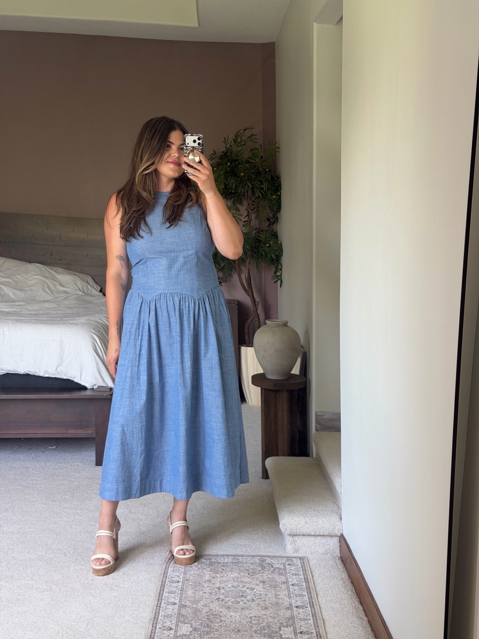 Walmart summer dress, perfect for vacations, date night, work, office, teacher

Midsize, size 12, size 14, mom style, curvy outfit