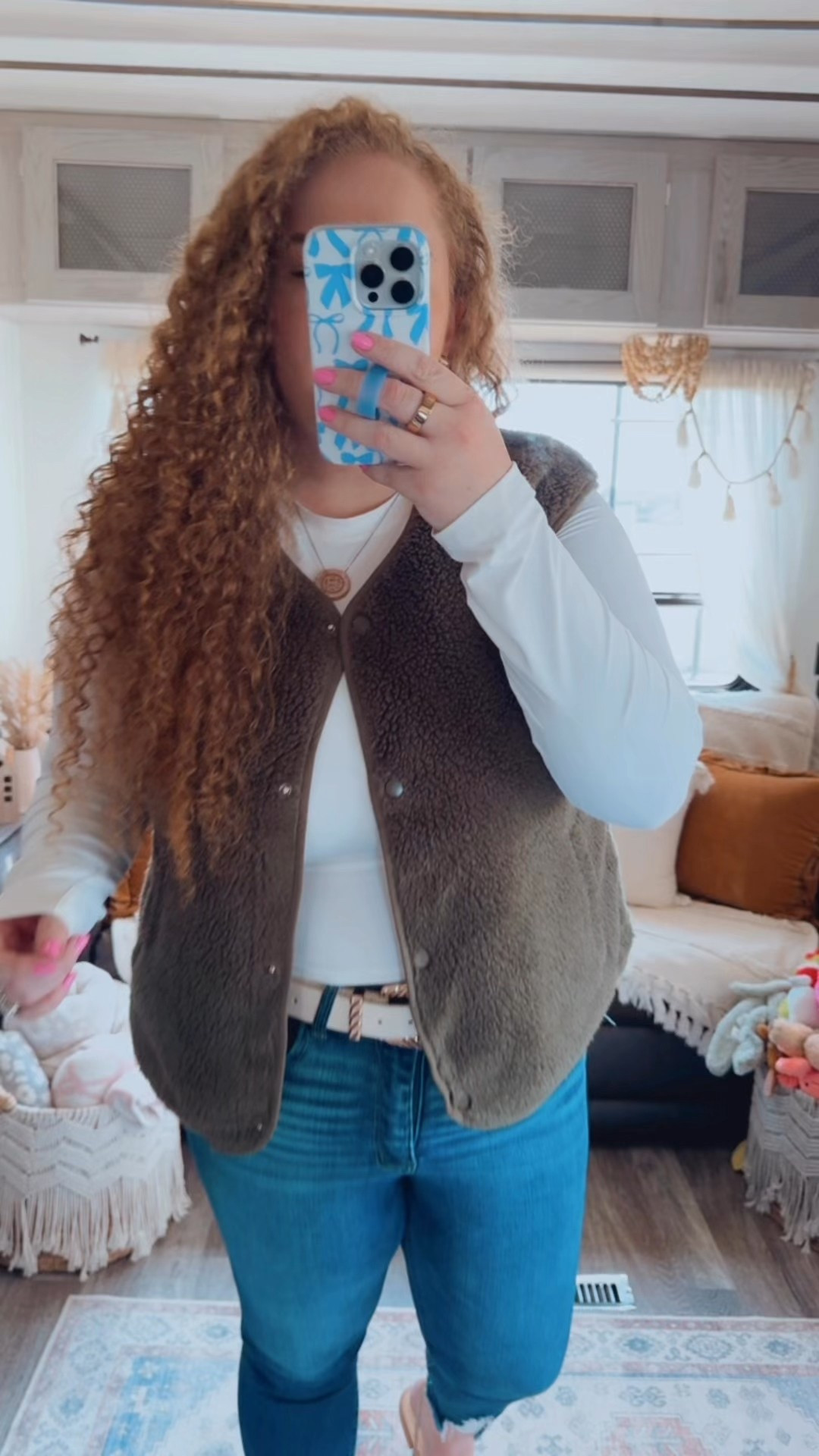 🍂 layered fall vibes 🍂 this green vest is the perfect neutral pop for autumn outfits💚 amazon long sleeve top | amazon white long sleeve top | amazon fall vest | green vest | amazon vest | amazon green vest | fall outfit | flats | amazon flats | fall flats | sling back flats | neutral sling back flats | amazon fall outfit | casual fall outfit | amazon fall casual outfit | skinny jeans | curvy jeans | buckle jeans | amazon fashion | amazon finds | amazon look | amazon outfit | fall outfit | fall look | fall fashion | fall finds | fall outfit inspo | fall fashion inspo | fall 2025 | belt | amazon belt | cream belt | chic belt 

#LTKStyleTip #LTKSaleAlert #LTKMidsize