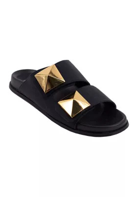 SHUSHOP Women's Bernarda Sandals, Black, 8.5M | Belk