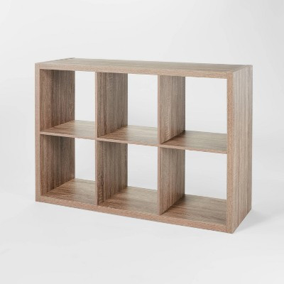 6 Cube Organizer Weathered Brown - Brightroom™ | Target