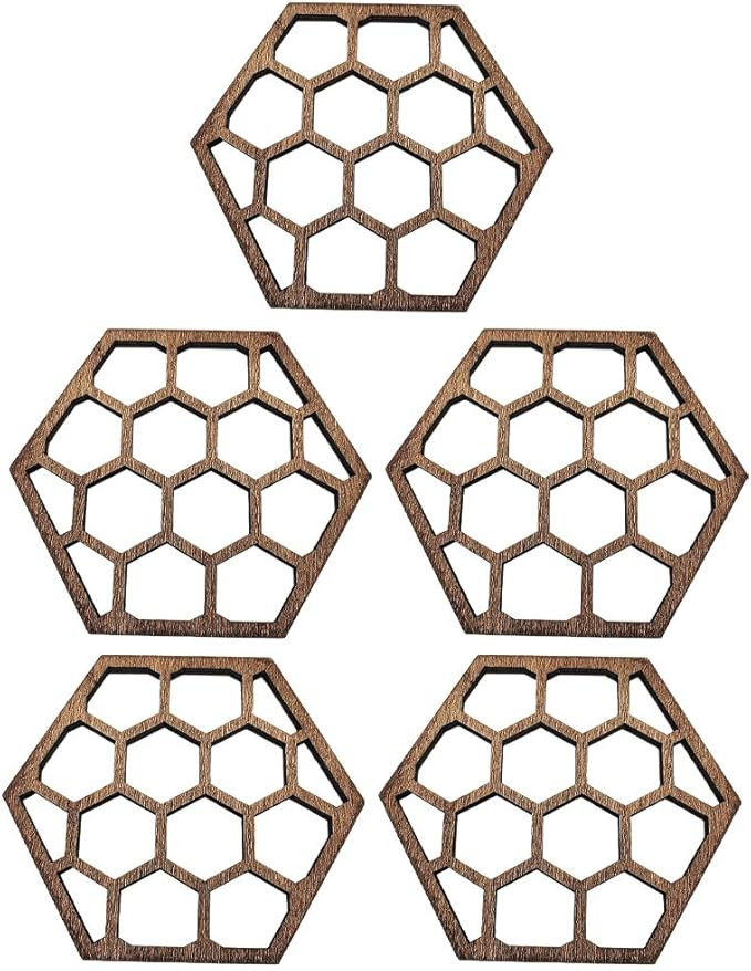 ABOOFAN 5pcs Coaster Teacup Cushion Christmas Party Decor Insulated Hot Pad Anti Skid Table Pad H... | Amazon (US)