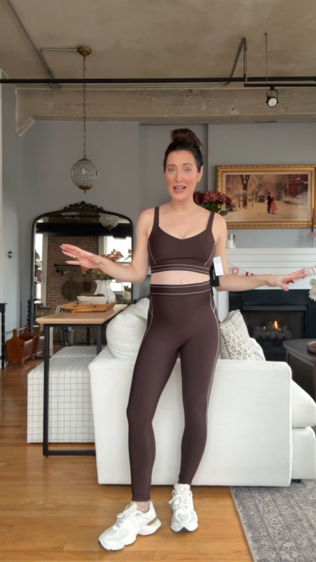 NEW YPB arrivals from Abercrombie! Obsessed with this brown color and the contrast stitching detail. This is not maternity but is bump friendly! Sized up to a M in both 

#LTKBump #LTKmomlife #LTKActive