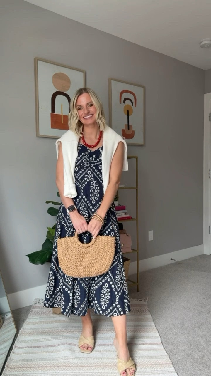 Memorial Day party outfit! Dress- xxs, sweater- s

#LTKPetite #LTKOver40 #LTKSeasonal