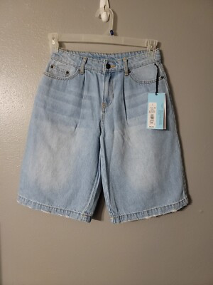 Future Collective Gabriella Karefa-Johnson Womens Shorts Bermuda Denim Size 0 | eBay US