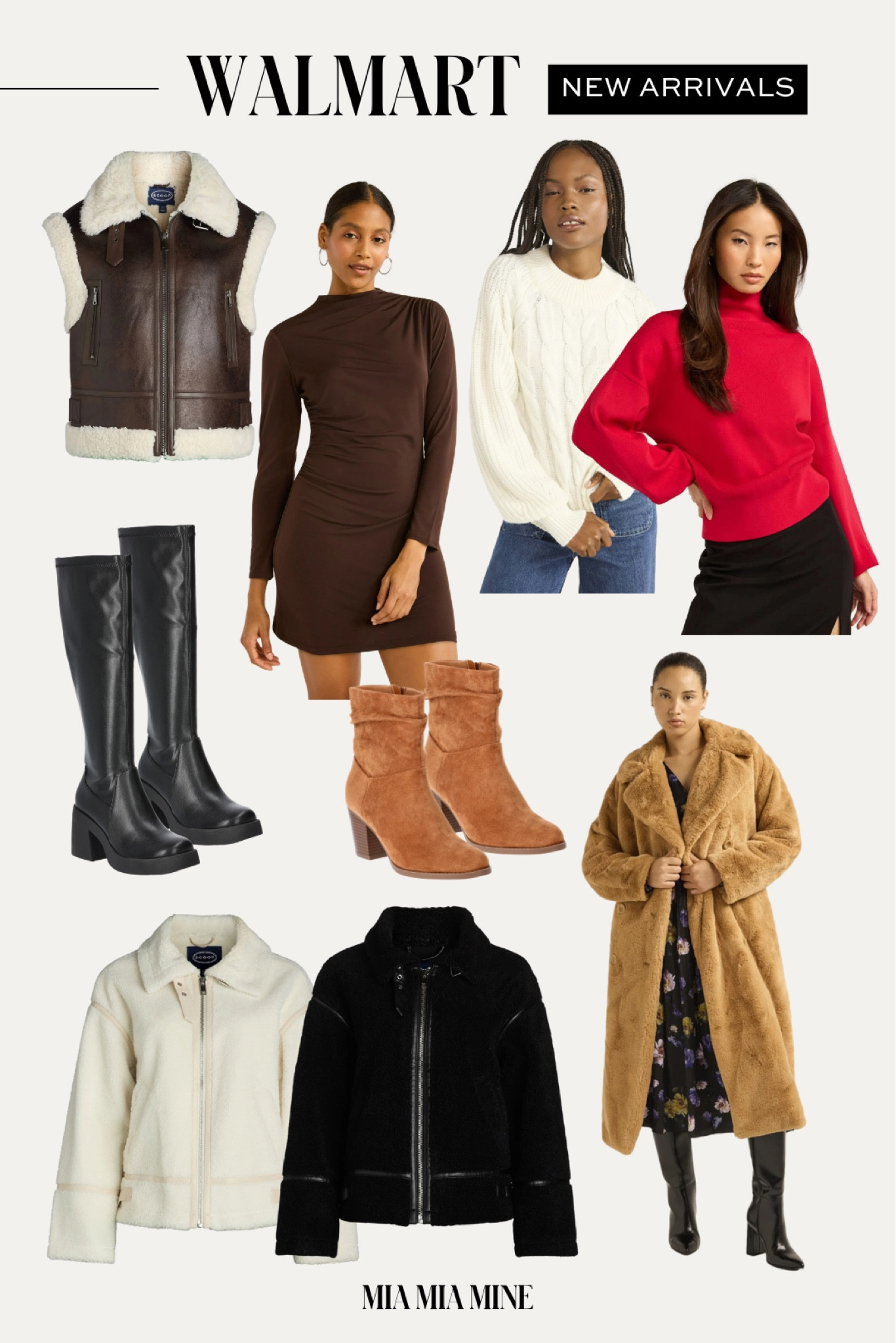Walmart fall fashion picks under $50 @walmartfashion #walmartpartner #walmartfashion
Scoop shearling vest wearing an XS
Brown suede boots run TTS 
Brown mini dress wearing an XS
Scoop red sweater
Scoop teddy coat



#LTKFindsUnder100 #LTKFindsUnder50 #LTKSeasonal