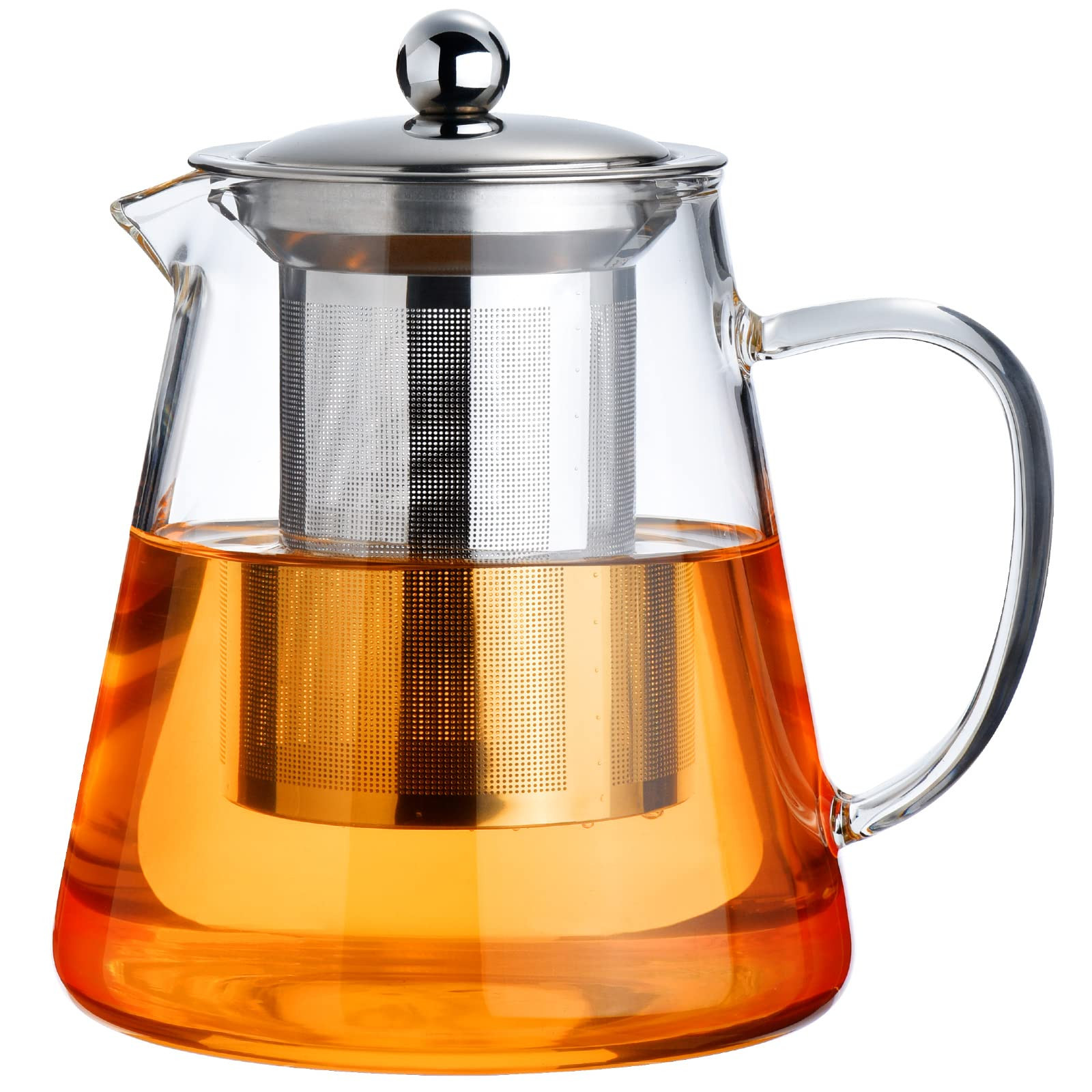 PARACITY Glass Teapot Stovetop 18.6 OZ, Borosilicate Clear Tea Kettle with Removable 18/8 Stainle... | Amazon (US)