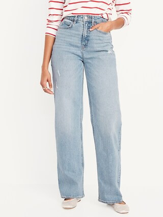 Curvy Extra High-Waisted Wide-Leg Jeans | Old Navy (US)