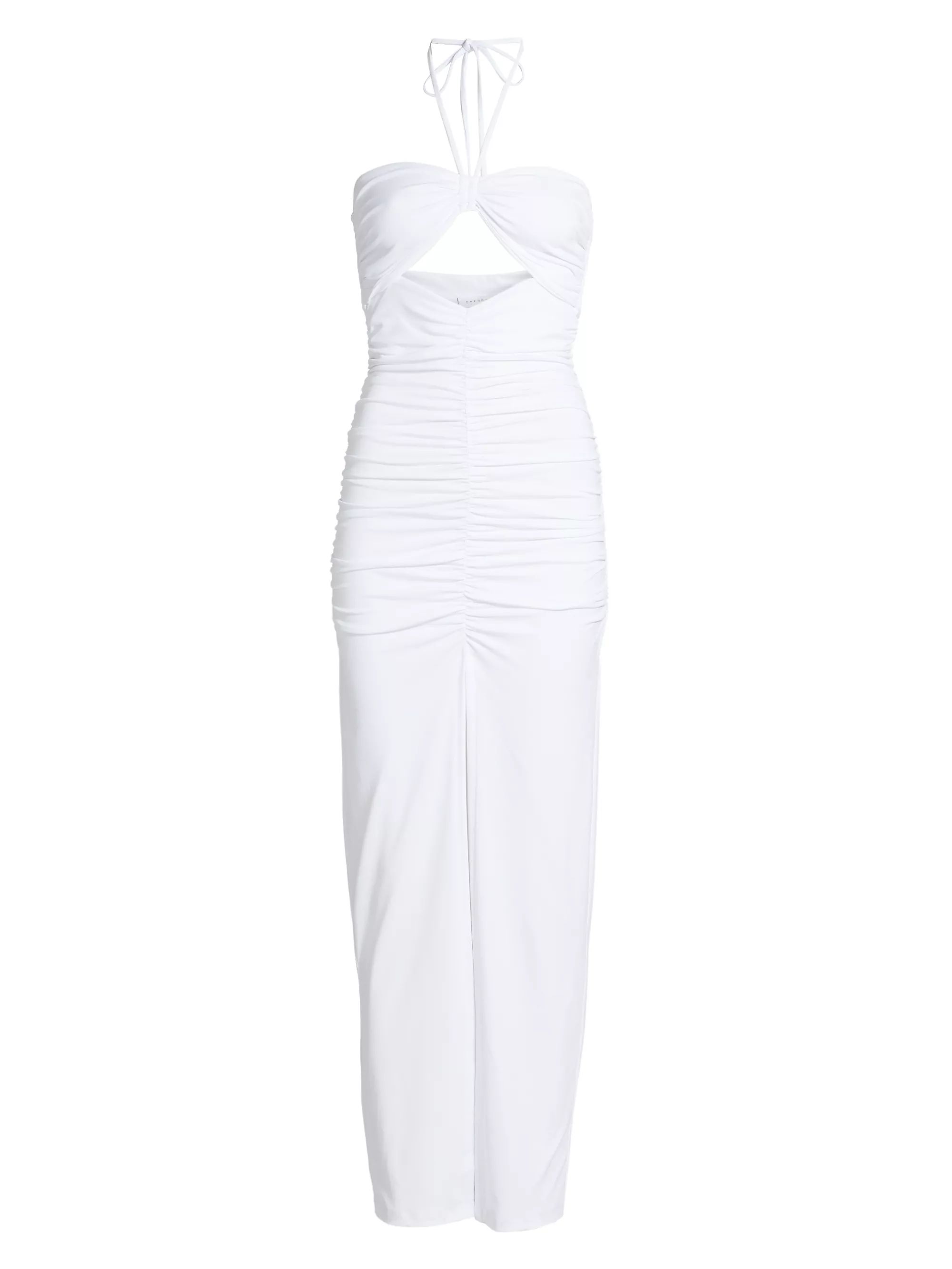 Halterneck Ruched Maxi Dress | Saks Fifth Avenue