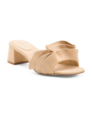 Handmade In Brazil Brigitte Ruffle Heeled Sandals | Women's Shoes | Marshalls | Marshalls