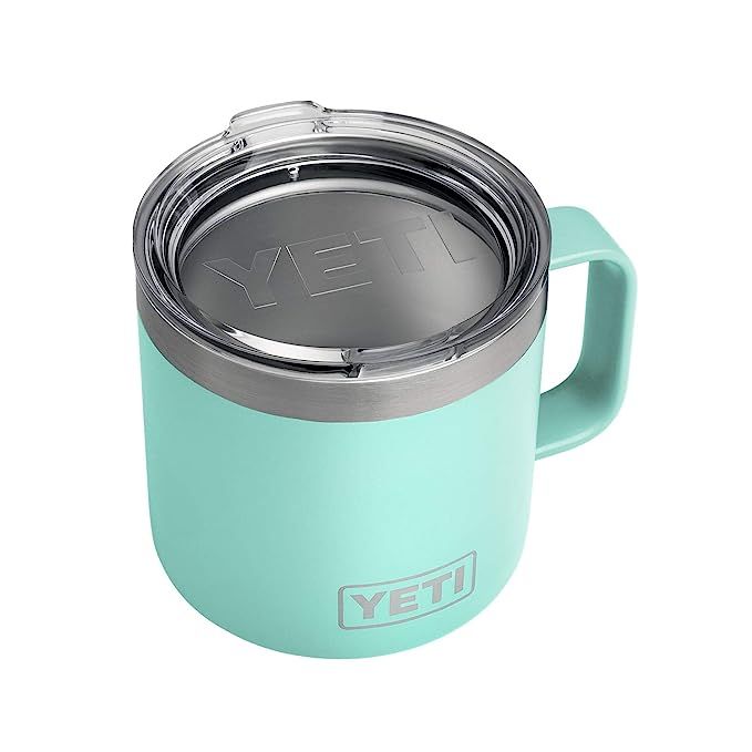 YETI Rambler 14 oz Stainless Steel Vacuum Insulated Mug with Lid | Amazon (US)