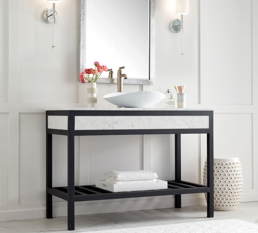 Della 48" Single Sink Vanity | Pottery Barn (US)