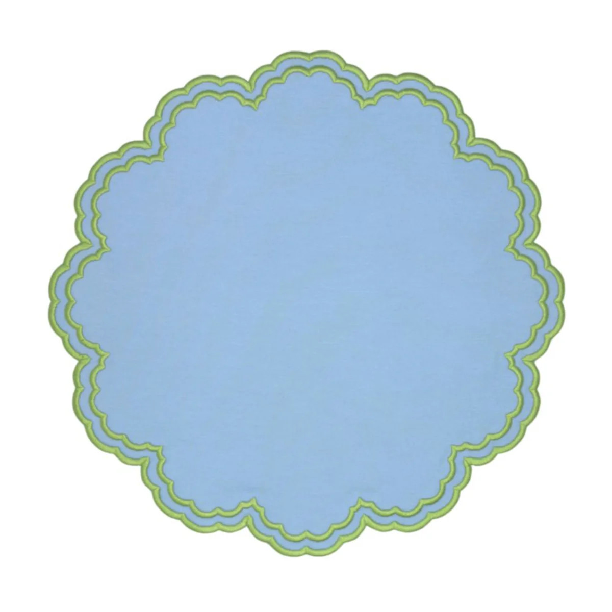 Bettina Placemat - Blue & Green, Set of 4 | The Well Appointed House, LLC