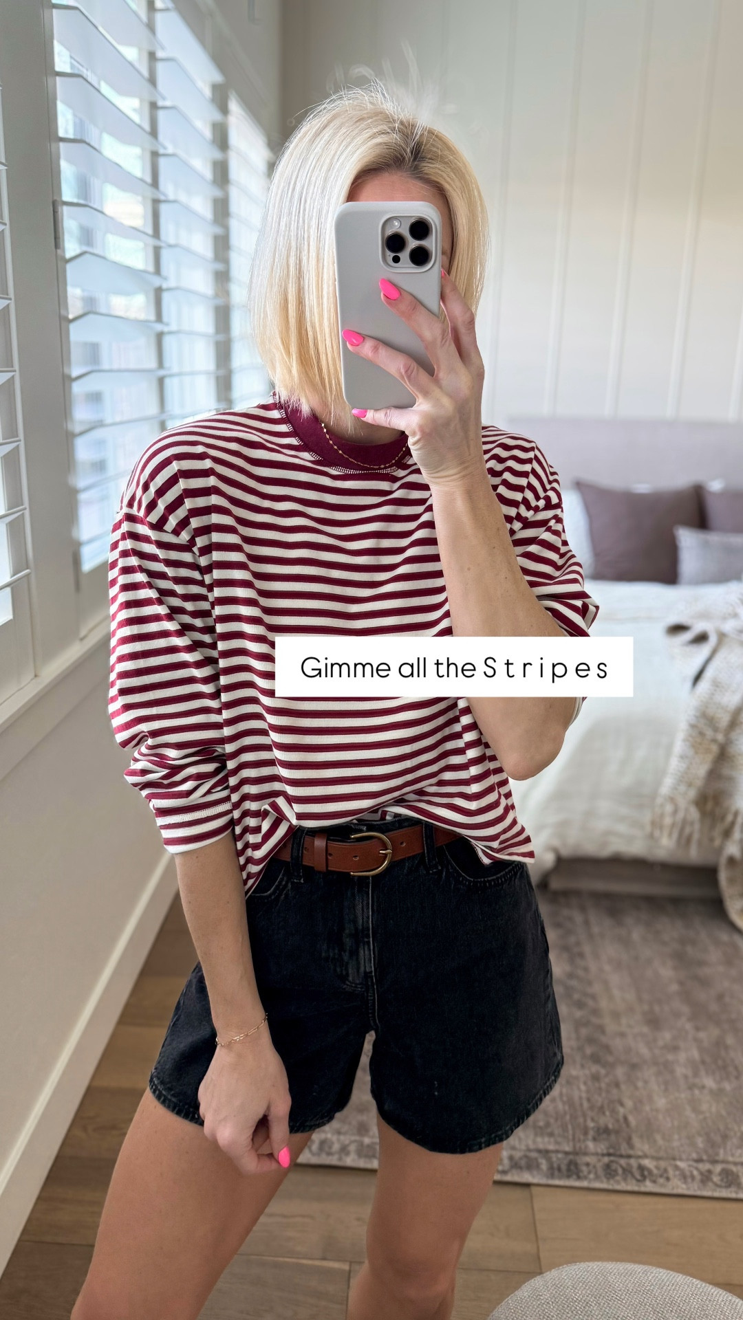 Classic and on-trend for spring: stripes
Super impressed with this new Amazon top + these flattering denim shorts that look just like the Agolde pair.
Everything fits tts


#LTKgrwm #LTKmomlife #LTKOver40