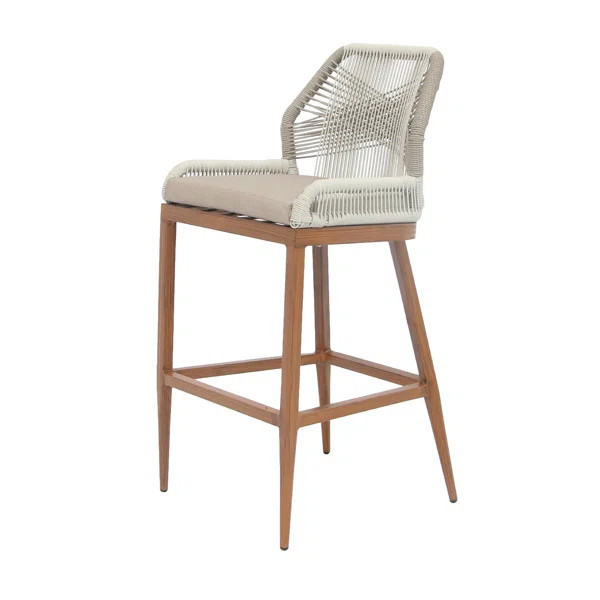Bess Patio Bar Stool with Cushion | Wayfair North America