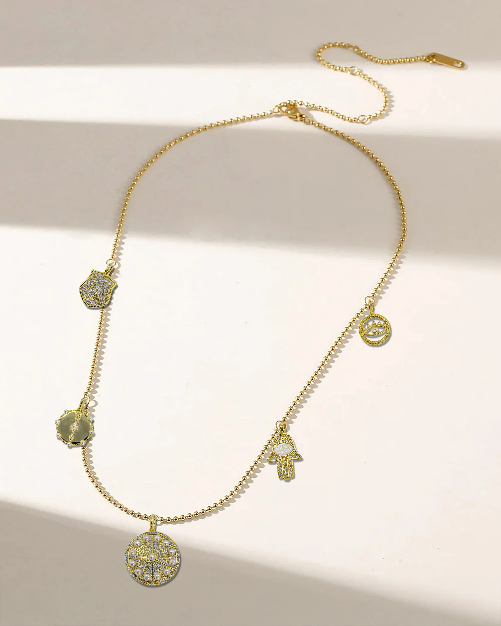 Custom LED Charm Necklace - Build Your Own | LA ENOVESÉ DESIGNS