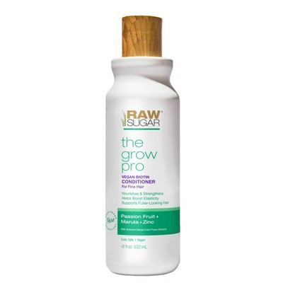 Raw Sugar Grow Pro Vegan Biotin Conditioner Infused with Passion Fruit + Zinc + Marula - 18 fl oz | Target