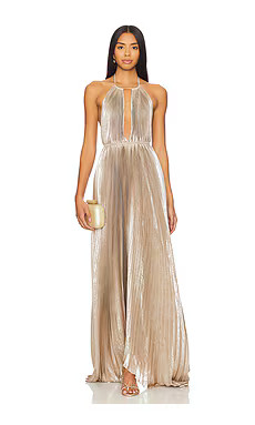 L'IDEE Boheme Gown in Desert Shimmer from Revolve.com | Revolve Clothing (Global)
