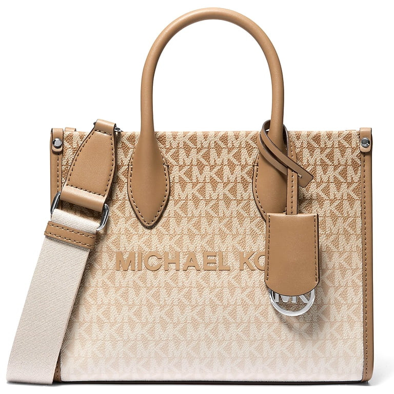 Michael Kors Women's Mirella Small Ombré Signature Logo Crossbody Bag (Husk) | Walmart (US)