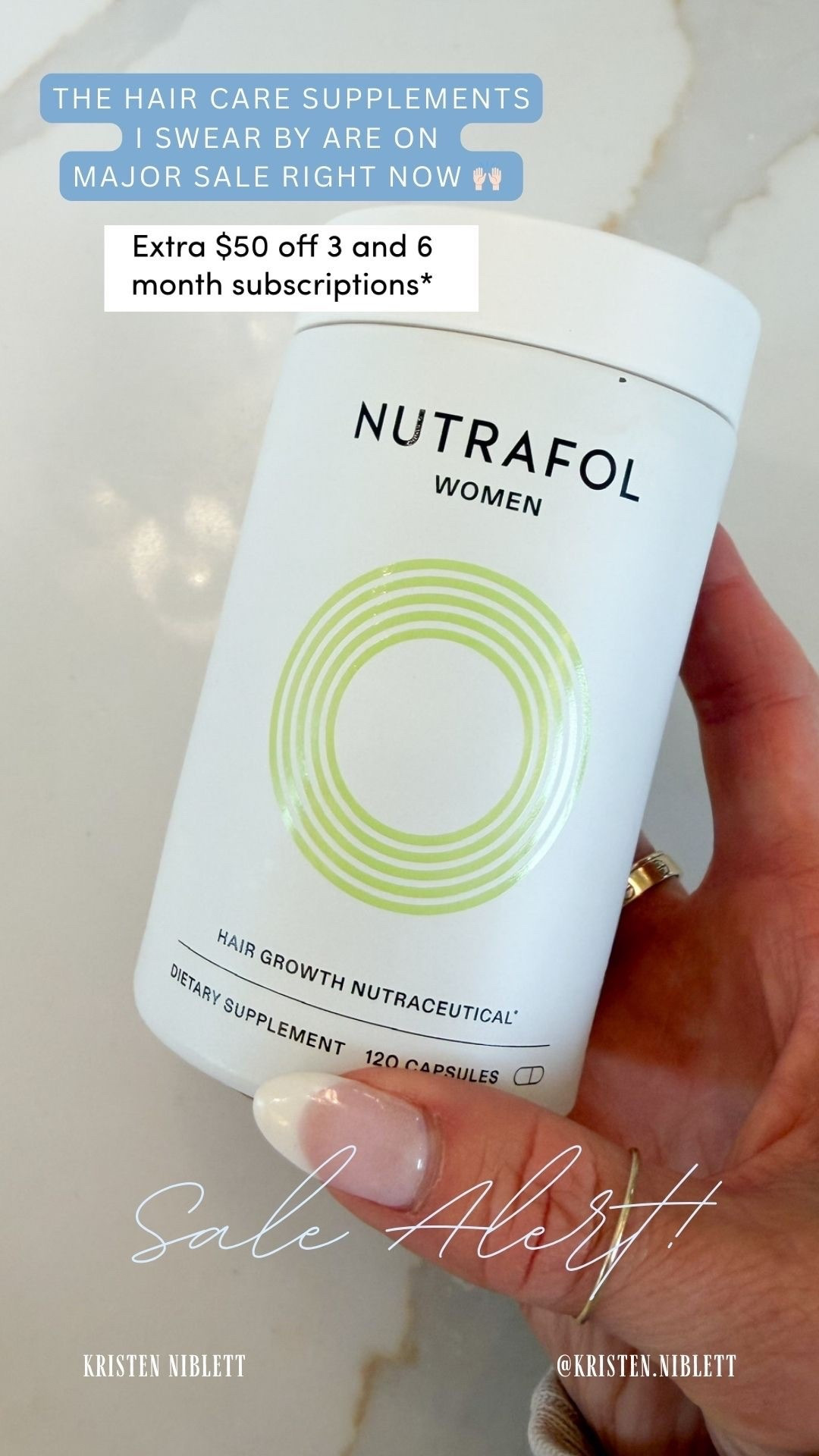 The hair growth supplement I swear has changed the game for my hair is on major sale today! 💖Through the LTK spring sale you can get $50 off three and six month sub subscriptions to Nutrafol which is an incredible deal! 🙌🏻

#LTKBeauty #LTKSpringSale #LTKSaleAlert