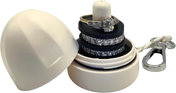 RING THING - Ring Holder Keychain, Jewelry Organizer and Storage, Portable Waterproof Ring Holder... | Amazon (US)