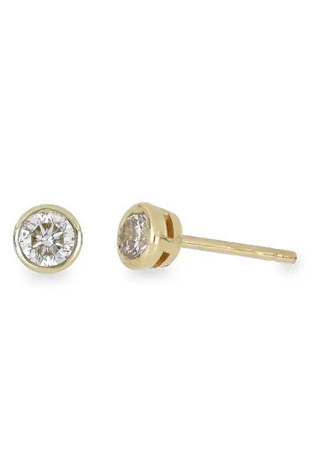 Bony Levy Bezel Diamond Stud Earrings - 0.25 ctw. in 14K Yellow Gold at Nordstrom Rack | Nordstrom Rack