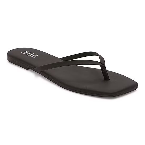 a.n.a Womens Square Toe Flat Sandals | JCPenney