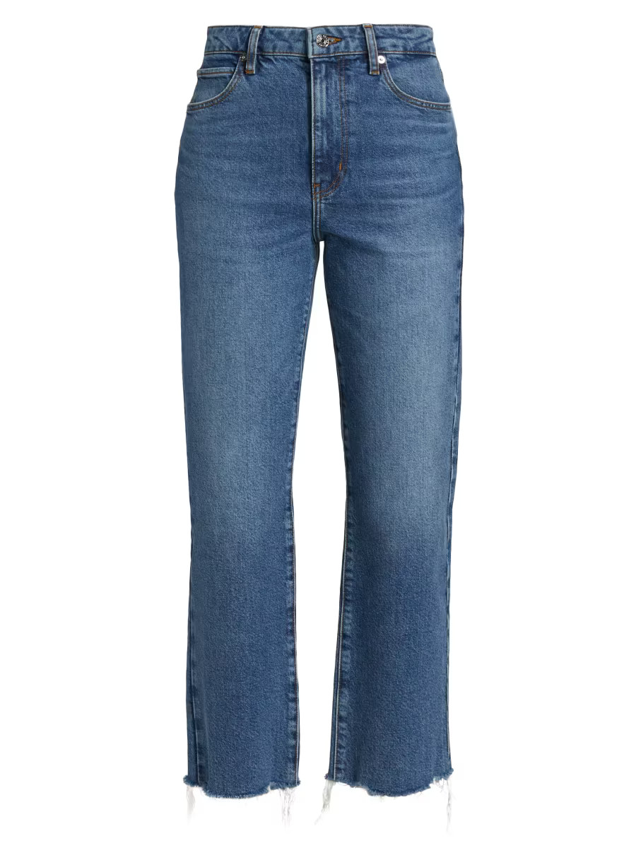 The Ruler High-Rise Stretch Crop Jeans | Saks Fifth Avenue