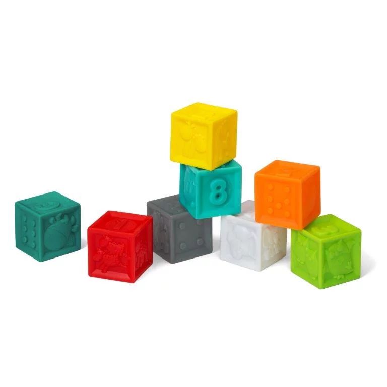 Infantino Squeeze & Stack Plastic Blocks (8 Pieces) - Walmart.com | Walmart (US)